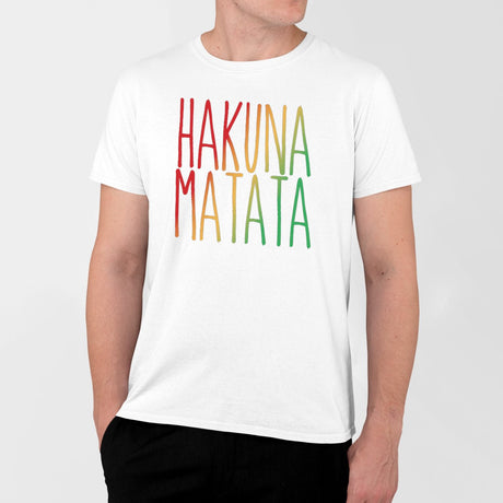 T-Shirt Homme Hakuna Matata Blanc