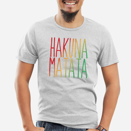 T-Shirt Homme Hakuna Matata Gris