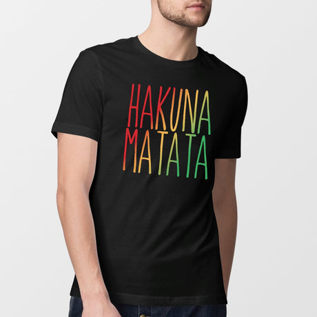 T-Shirt Homme Hakuna Matata Noir