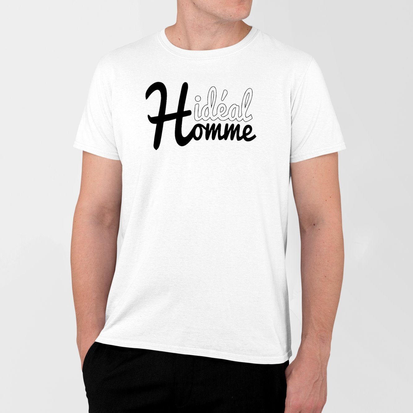 T-Shirt Homme Homme idéal Blanc