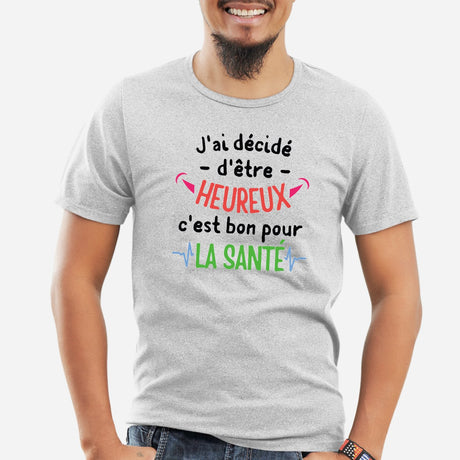 T-shirt pour homme J'AI DECIDE D'ETRE MOTARD ET CONNARD humour, design