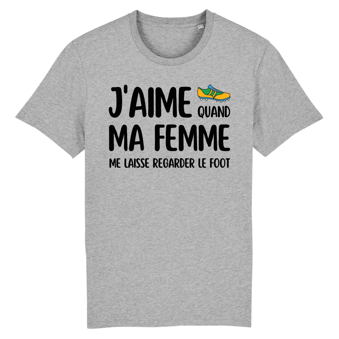 T-Shirt Homme J'aime quand ma femme me laisse regarder le foot 