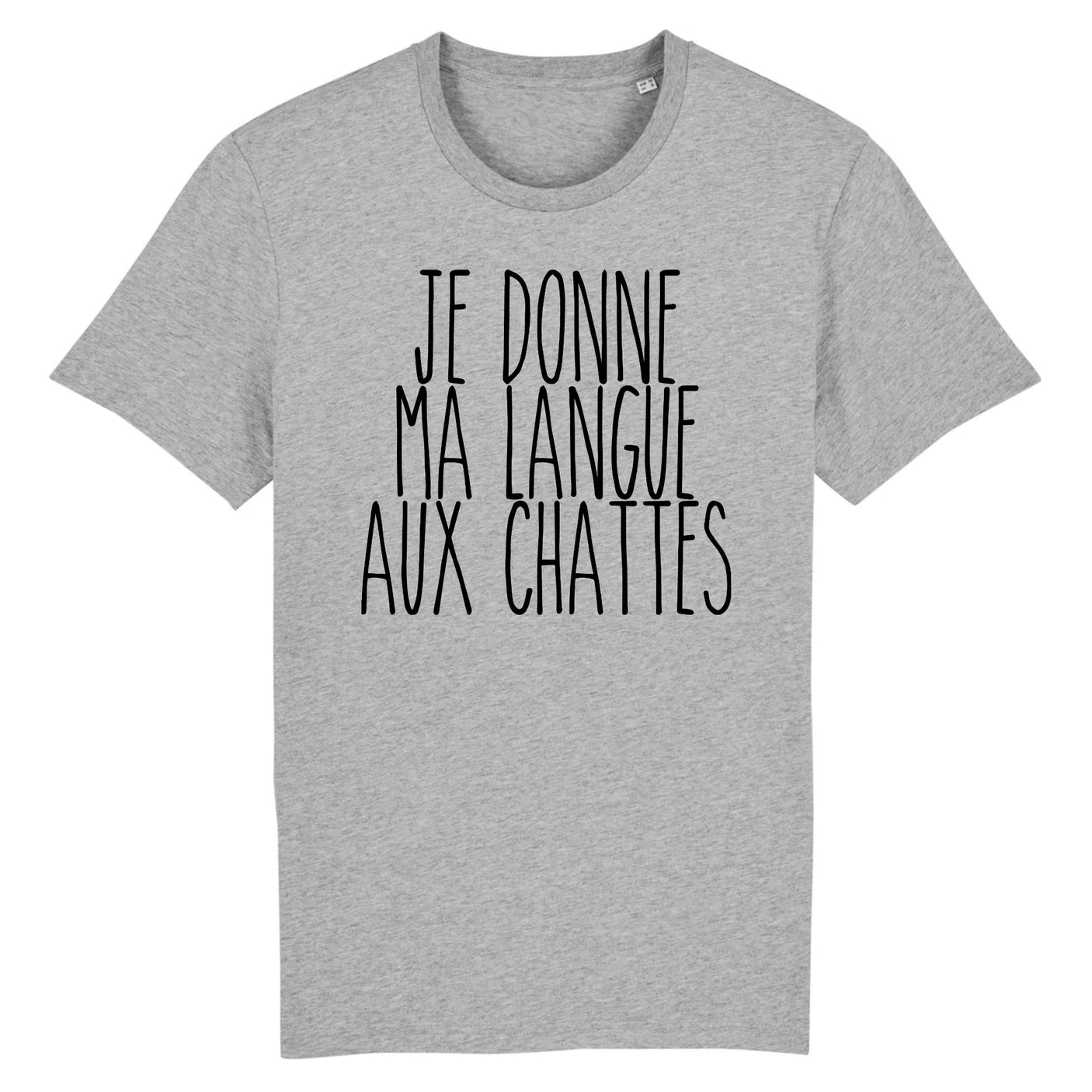 T-Shirt Homme Je donne ma langue aux chattes 