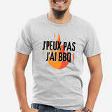 T-Shirt Homme J'peux pas j'ai barbecue Gris