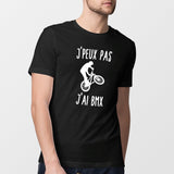 T-Shirt Homme J'peux pas j'ai BMX Noir