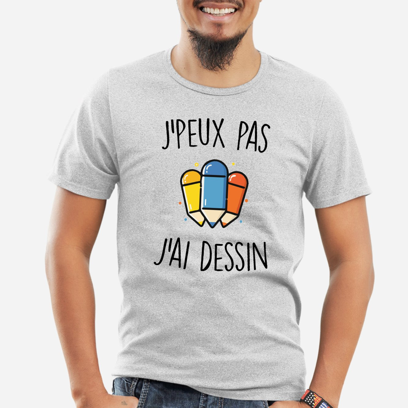 T Shirt Homme J peux pas j ai dessin