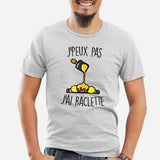 T-Shirt Homme J'peux pas j'ai raclette Gris