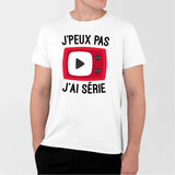 T-Shirt Homme J'peux pas j'ai série Blanc