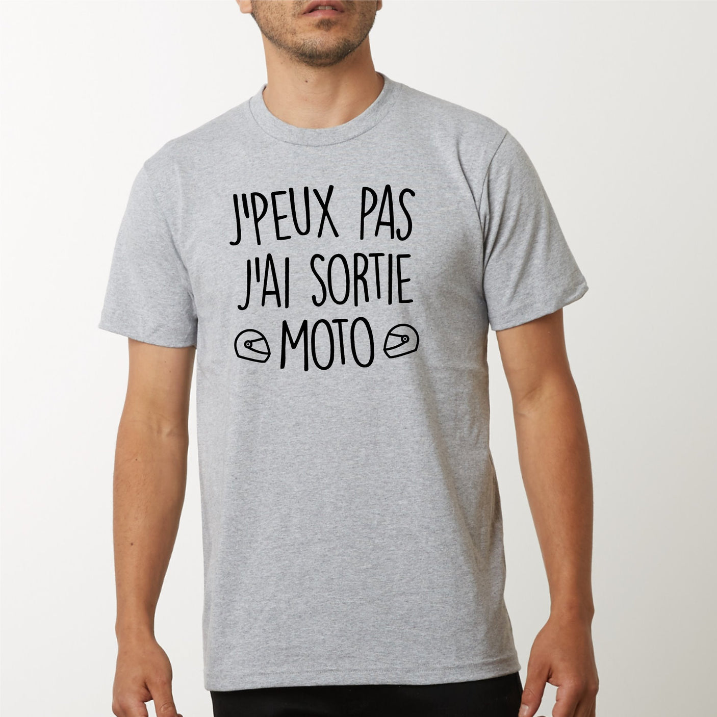 T-shirt j'peux pas j'ai moto - cadeau motard homme Taille S