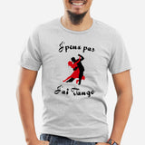 T-Shirt Homme J'peux pas j'ai tango Gris