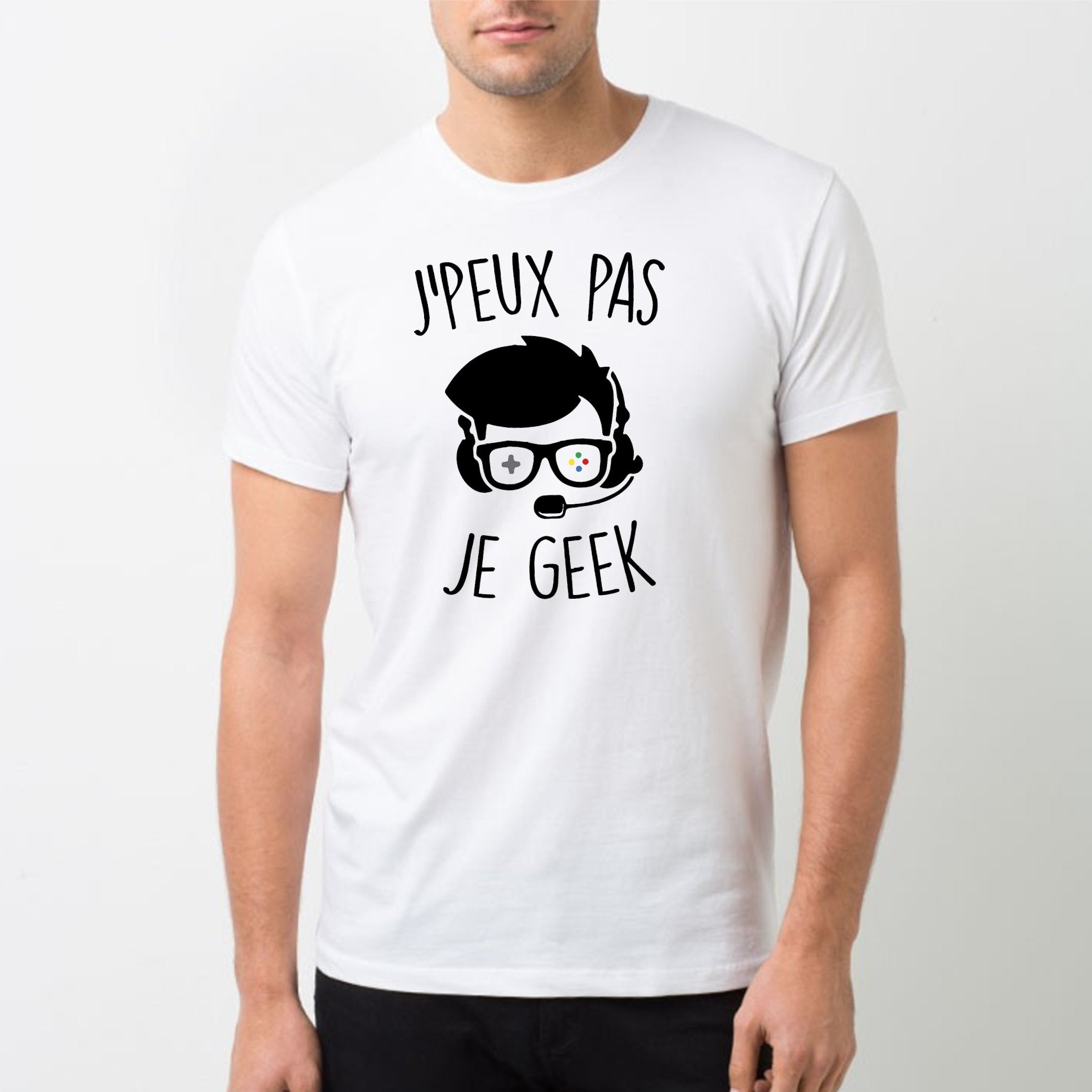 T Shirt Homme J peux pas je geek Id e cadeau original