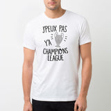 T-Shirt Homme J'peux pas y'a champions league Blanc