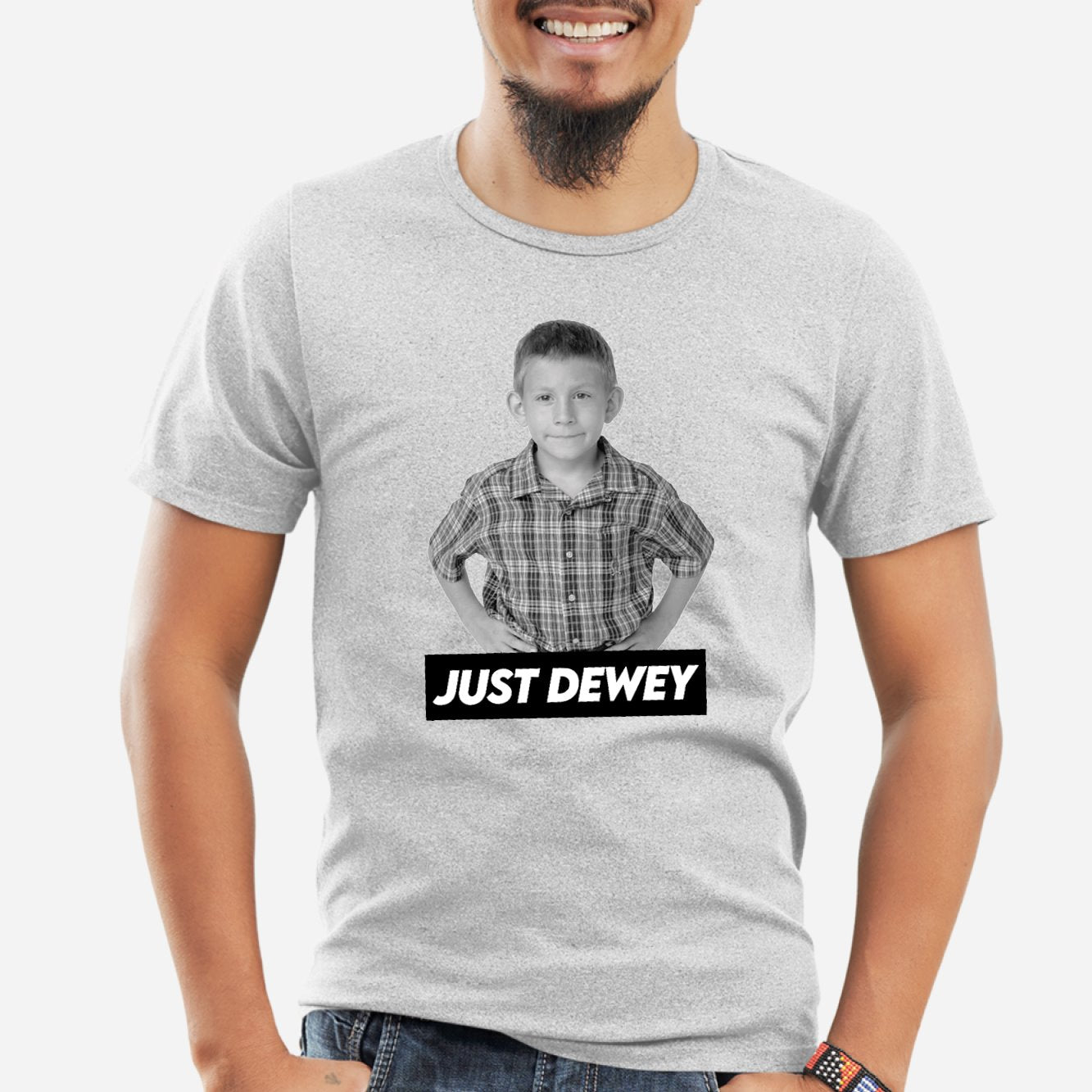 T-Shirt Homme Just Dewey Gris