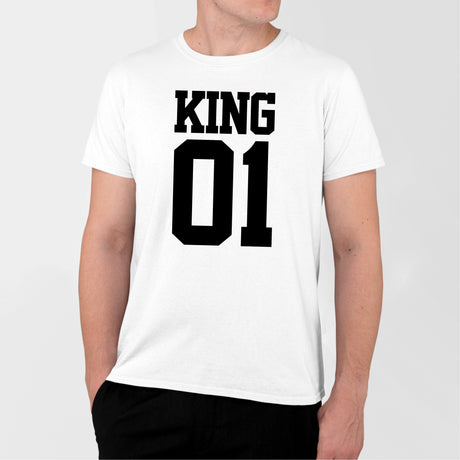 T-Shirt Homme King 01 Blanc