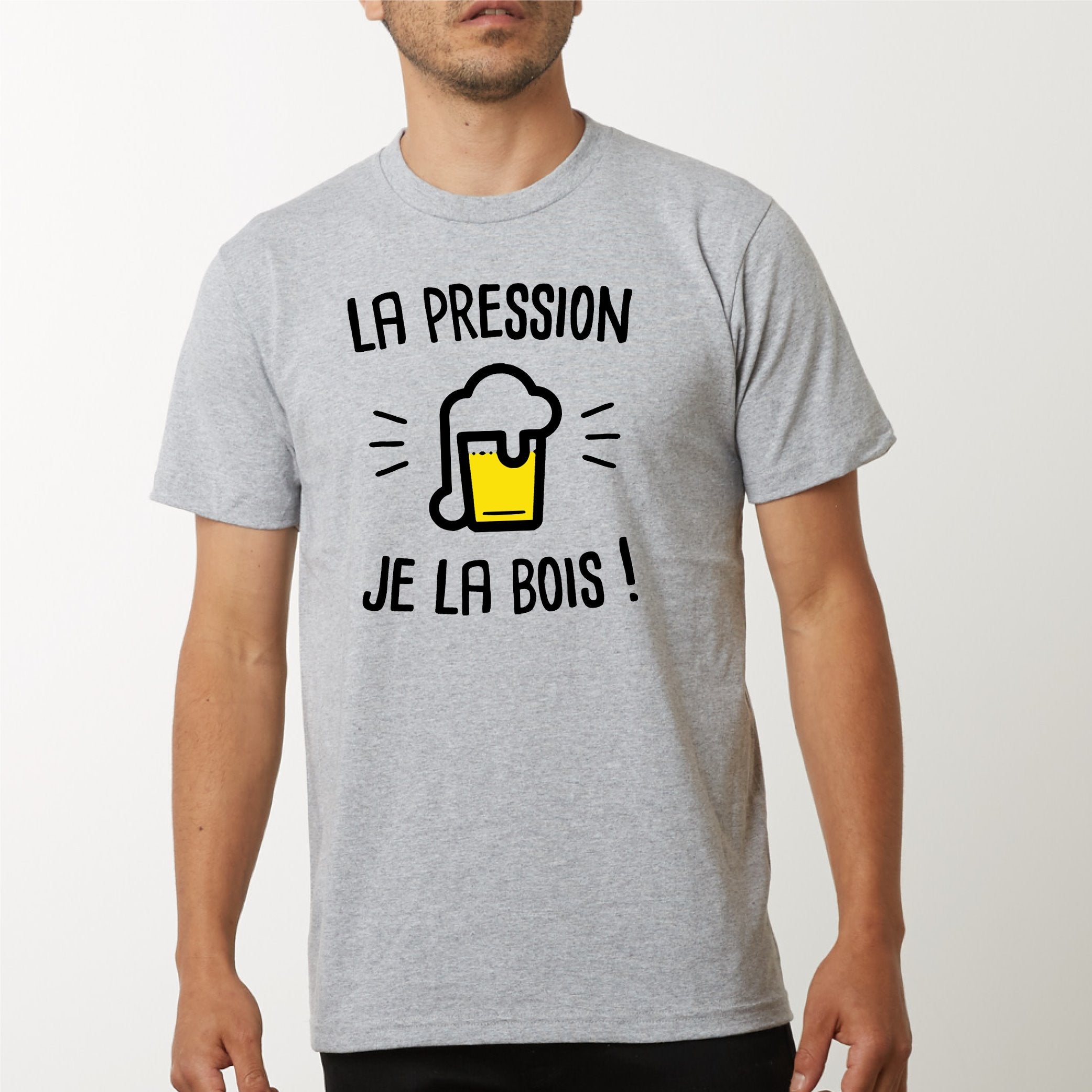 T Shirt Homme La pression je la bois