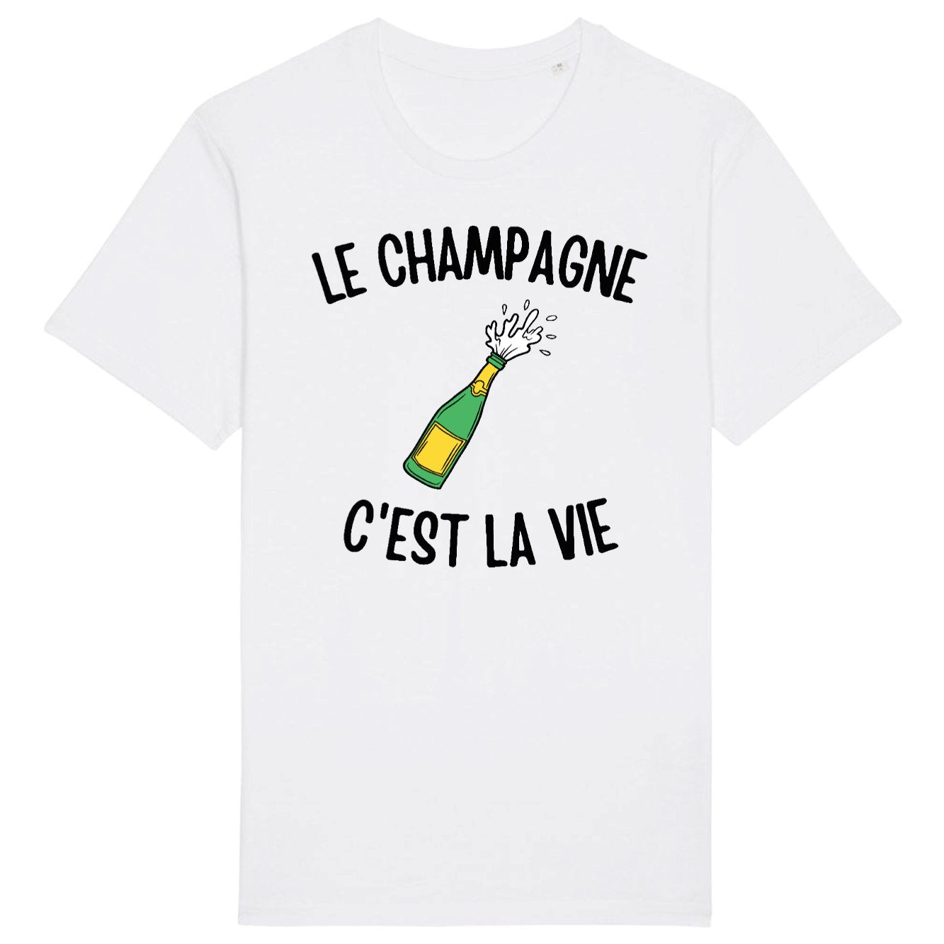 T-Shirt Homme Le champagne c'est la vie 