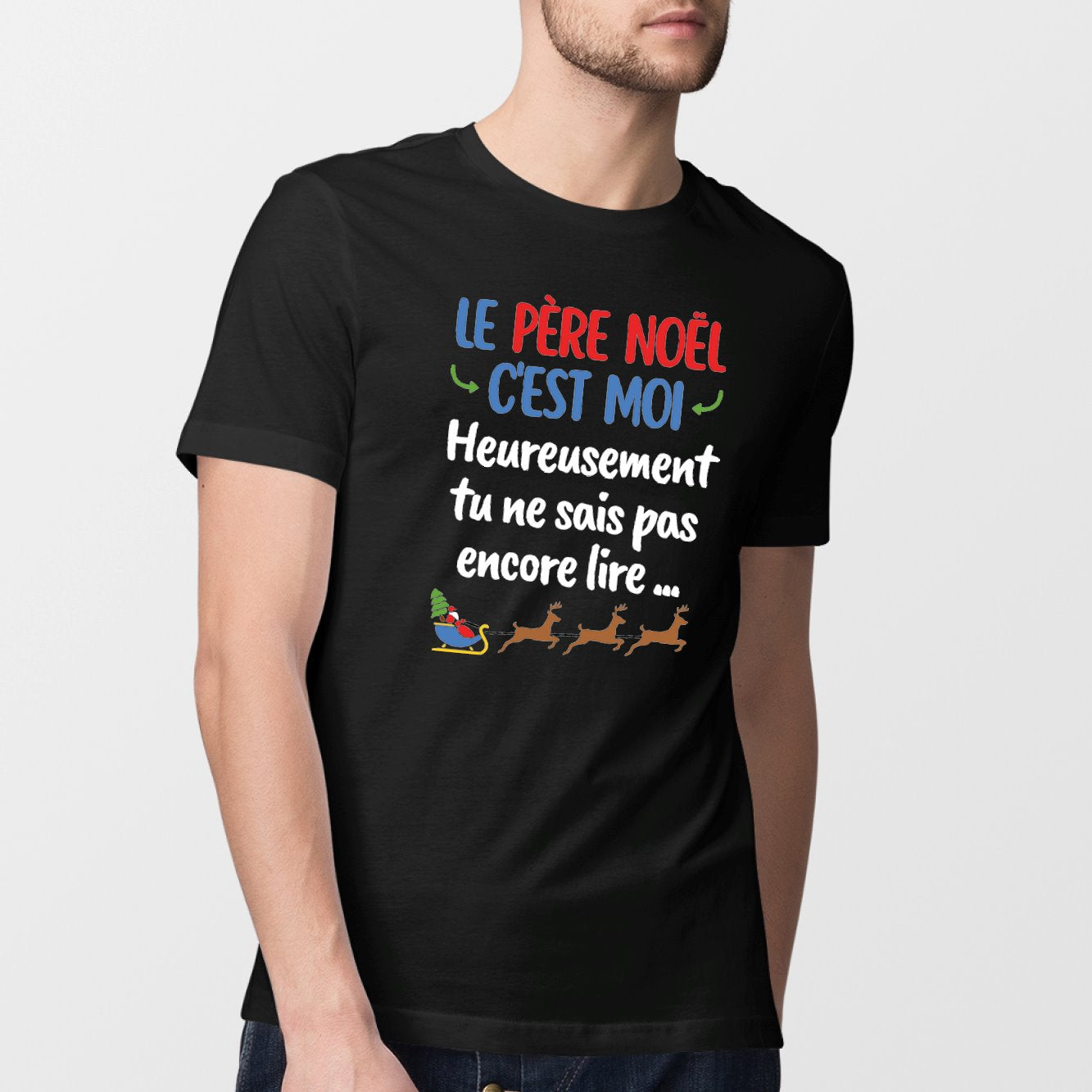 T shirt noel Pere noel humour - Pour Homme