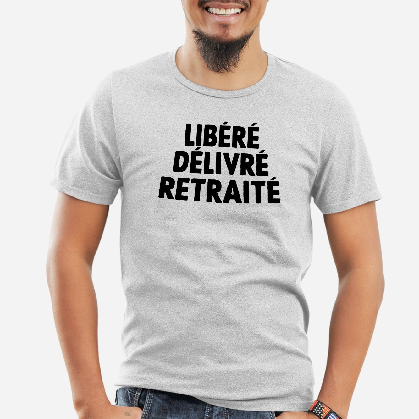 T-Shirt Homme Libéré délivré retraité