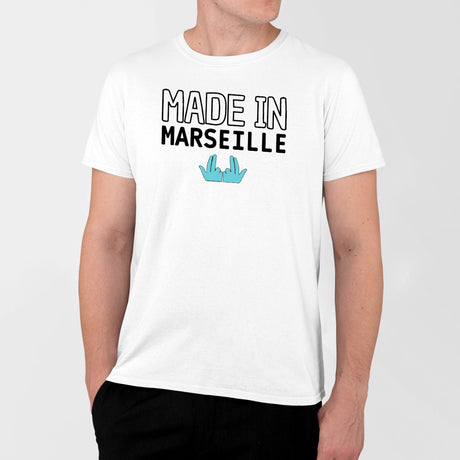 T-Shirt Homme Made in Marseille Blanc