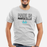 T-Shirt Homme Made in Marseille Gris