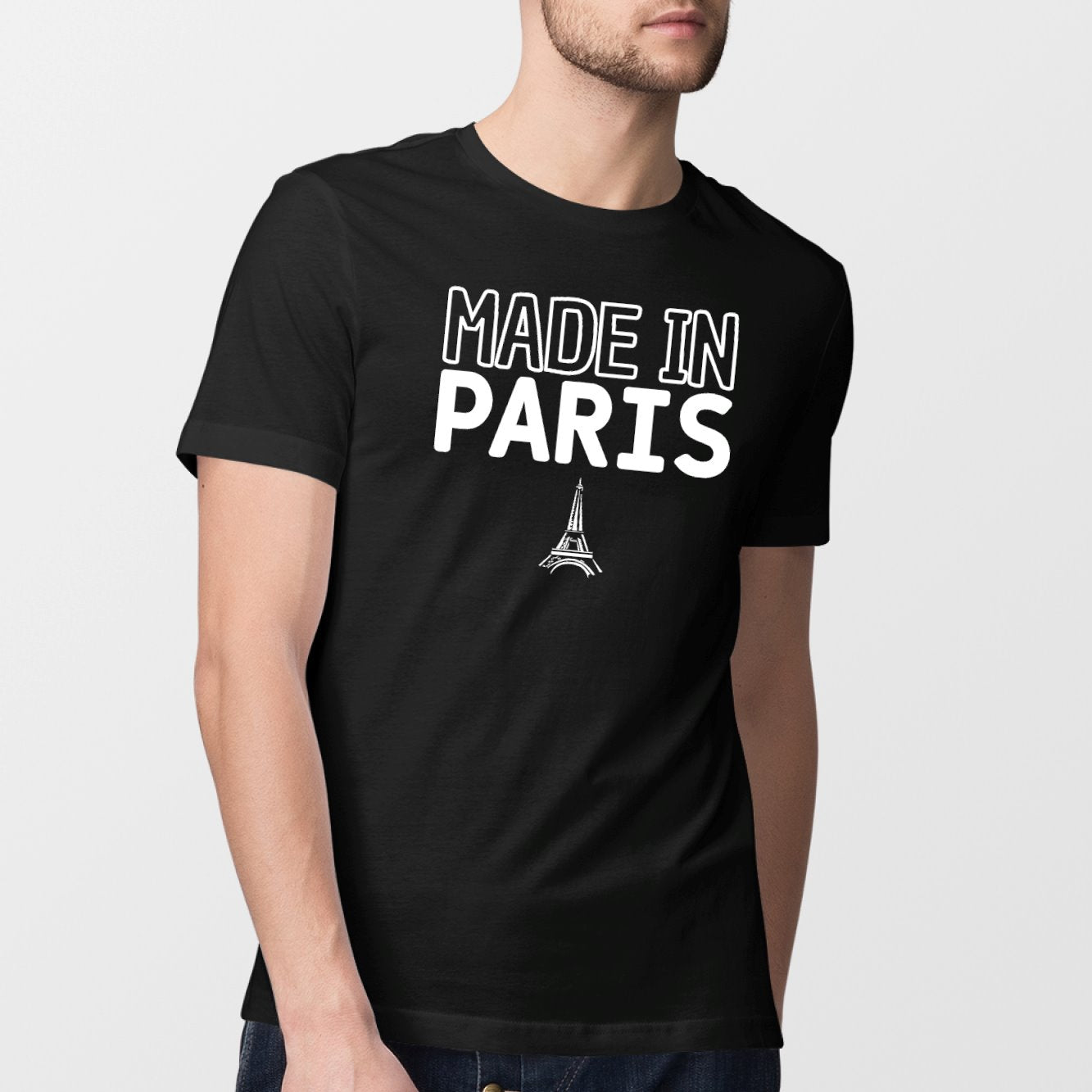 T-Shirt Homme Made in Paris Noir