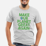 T-Shirt Homme Make our planet great again Gris