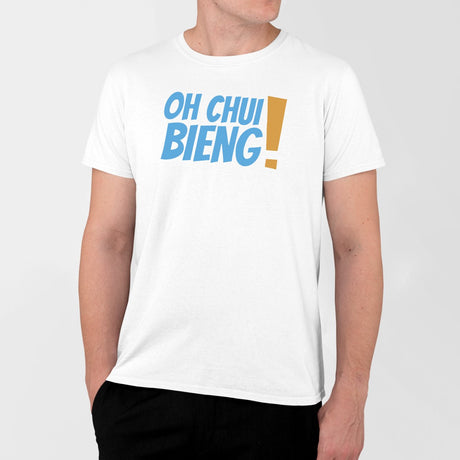 T-Shirt Homme Oh chui bieng Blanc