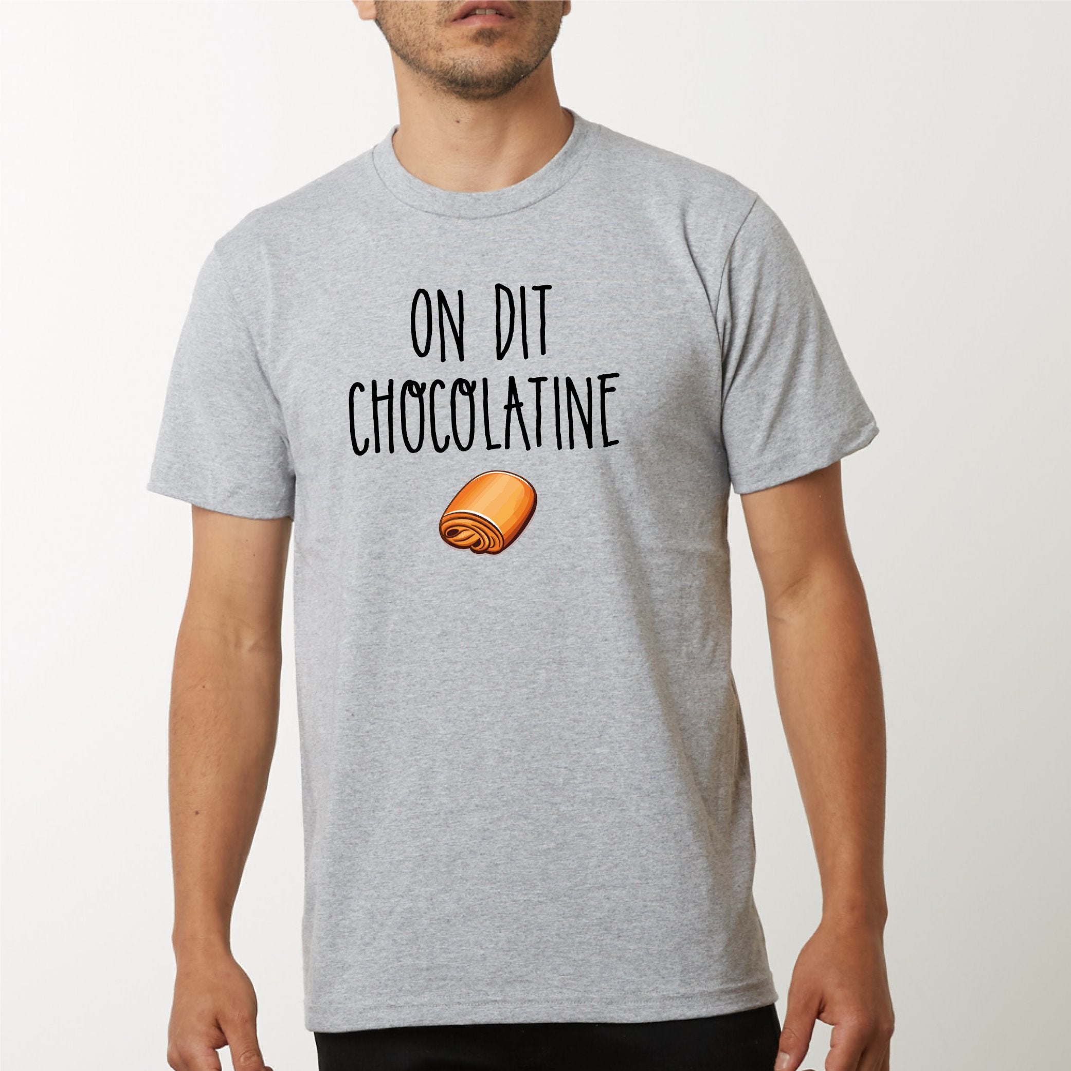 T Shirt Homme On dit chocolatine Id e cadeau original