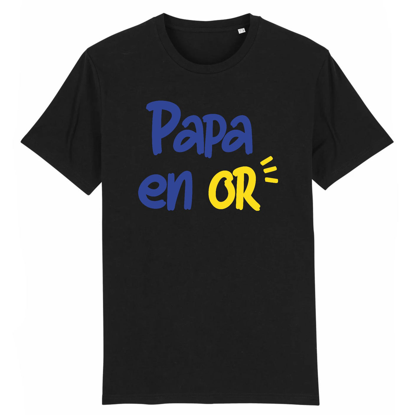 T-Shirt Homme Papa en or 