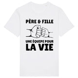 T-Shirt Homme Père et fille une équipe pour la vie 