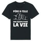 T-Shirt Homme Père et fille une équipe pour la vie 