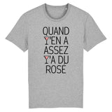 T-Shirt Homme Quand y'en a assez y'a du rosé 