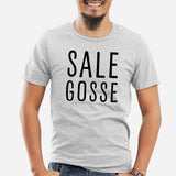 T-Shirt Homme Sale gosse Gris