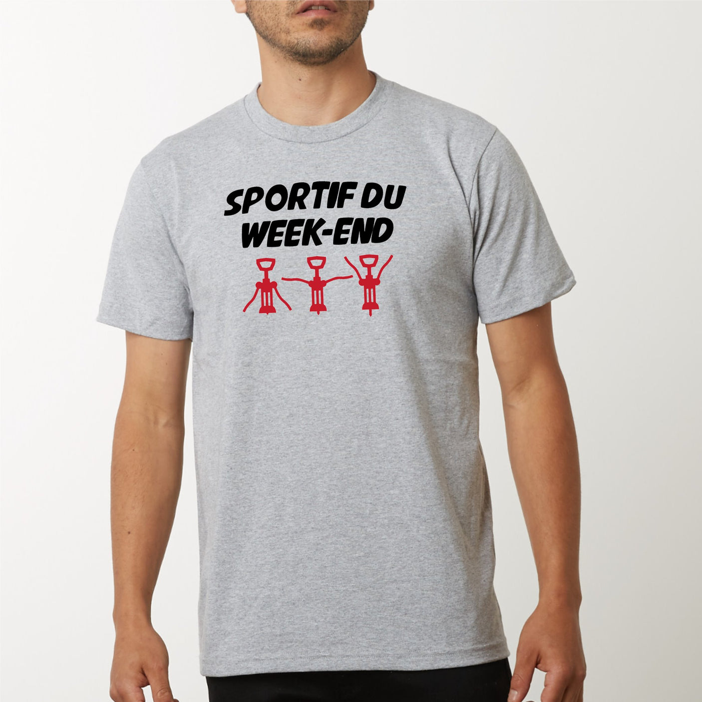 T-Shirt Homme Sportif du week-end Gris