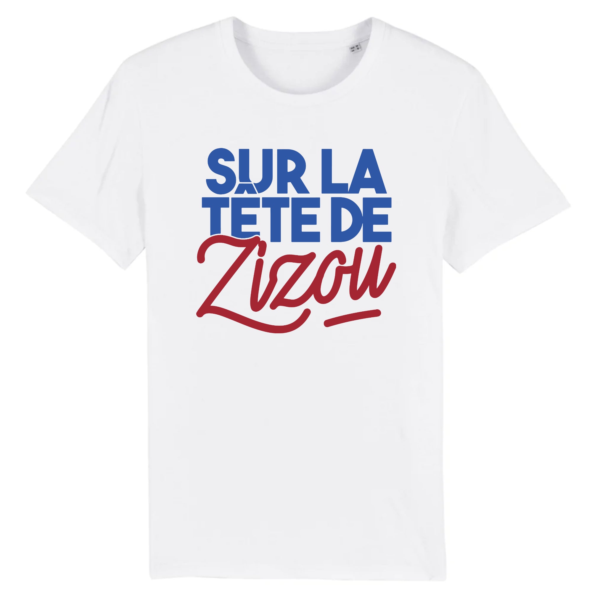 T Shirt Homme Sur la t te de Zizou Id e cadeau original