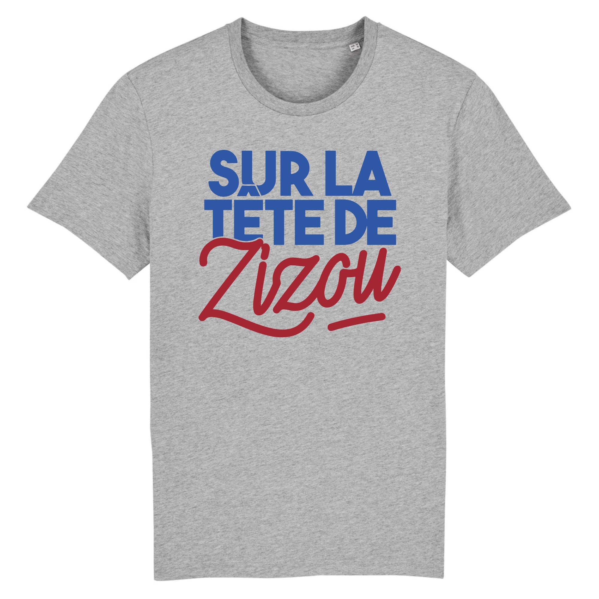 T Shirt Homme Sur la t te de Zizou Id e cadeau original