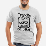 T-Shirt Homme Tronche de cake Gris