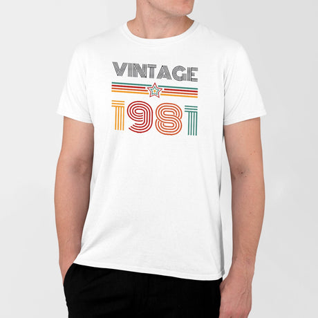 T-Shirt Homme Vintage année 1981 Blanc