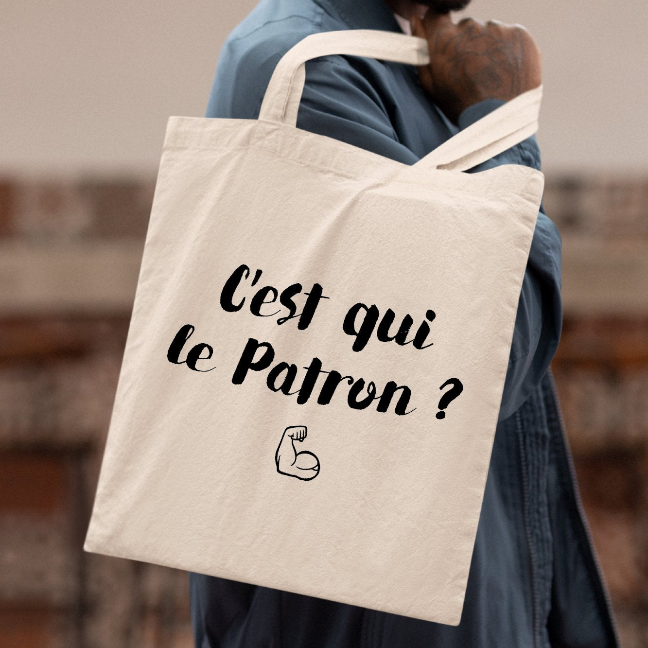 T-Shirt Homme C'est qui le patron, Idée cadeau original