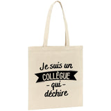 Tote bag Collègue qui déchire 