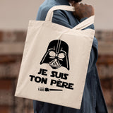 Tote bag Je suis ton père Beige