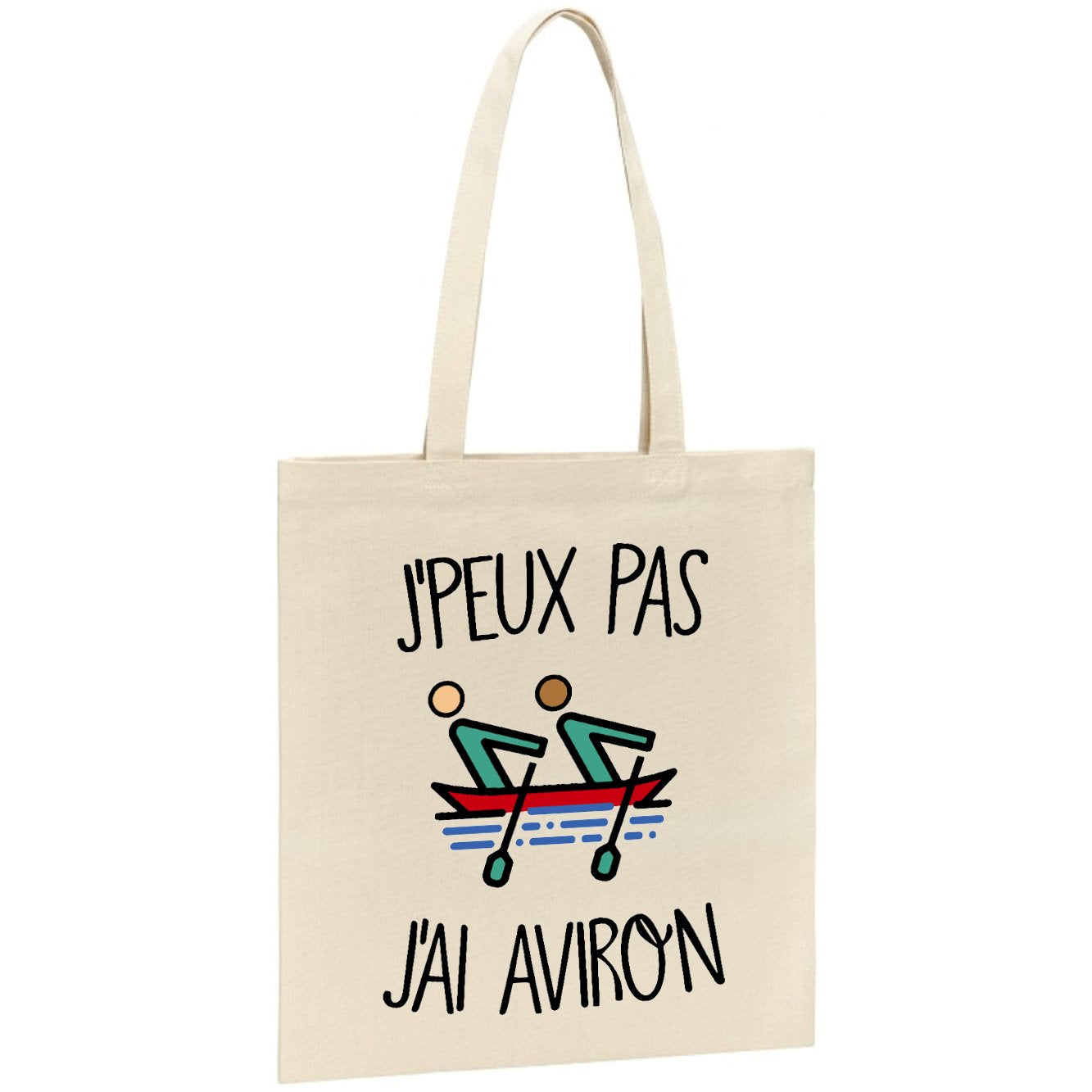 Tote bag J'peux pas j'ai aviron 