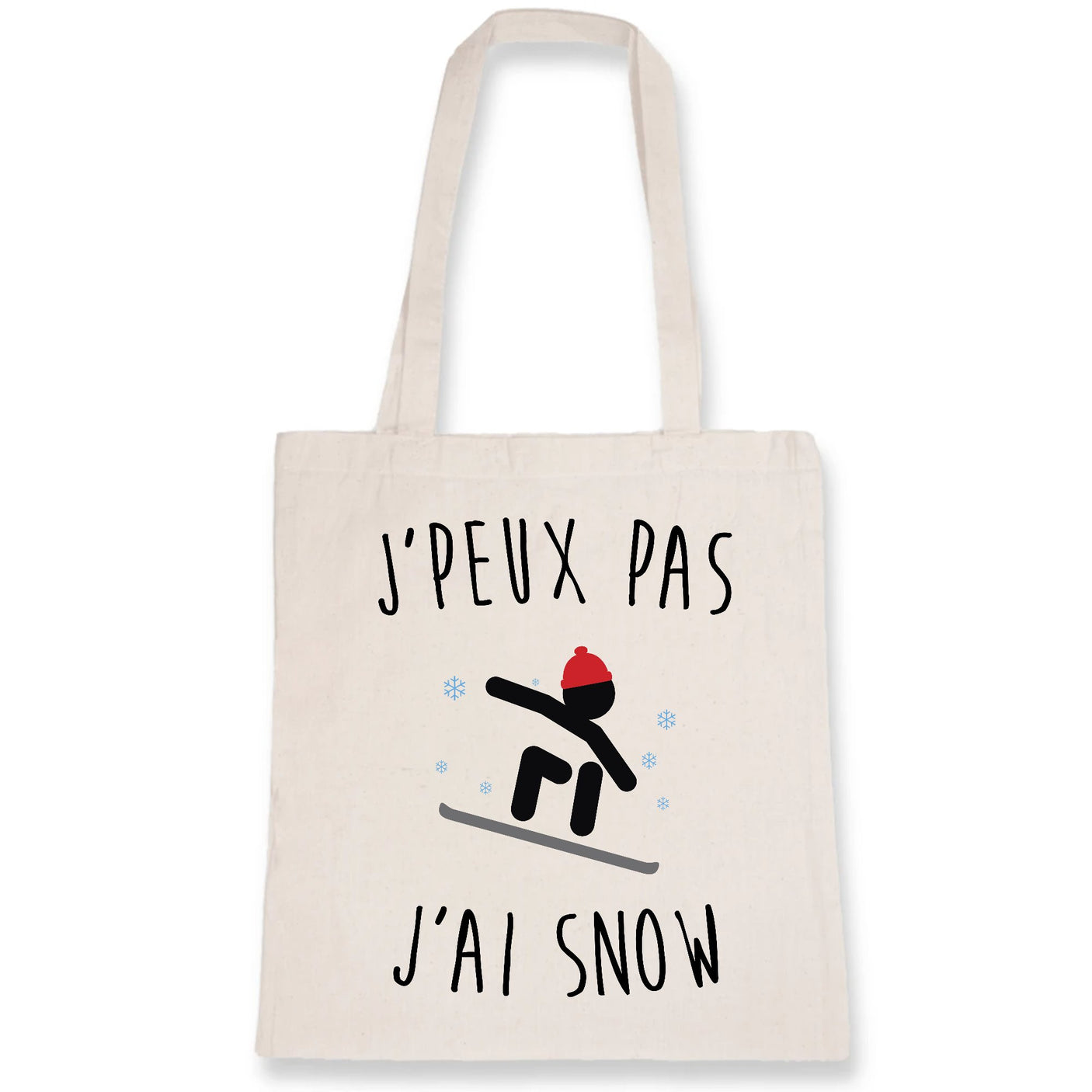 Tote bag J'peux pas j'ai snow 