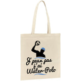 Tote bag J'peux pas j'ai water-polo 