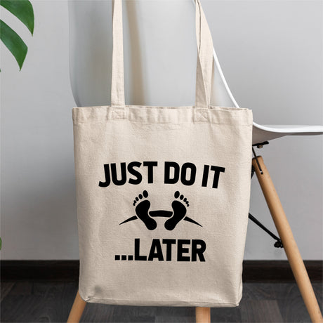 Tote bag Just do it later Blanc