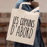 Tote bag Les copains d'abord Blanc