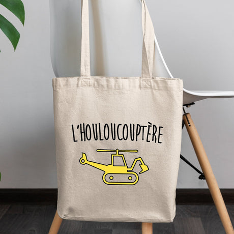 Tote bag L'houloucoptère Blanc