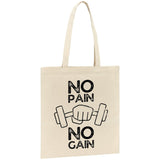 Tote bag No pain no gain 