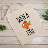 Tote bag Rien à fish Beige